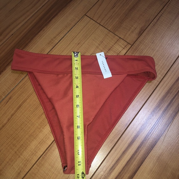 NWT Topshop high waisted bikini bottom clay 10. - Picture 7 of 7